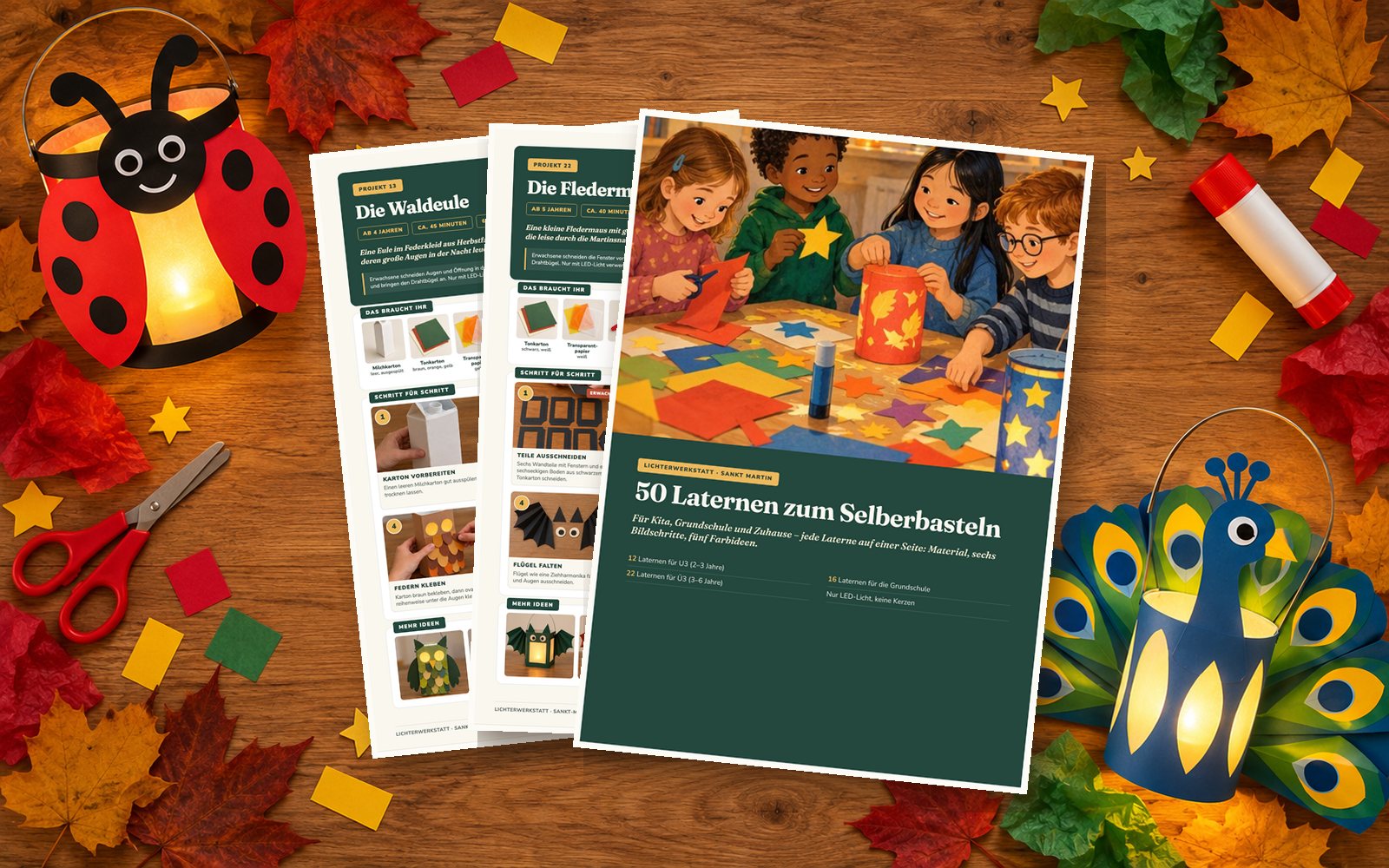 Basis-Paket: Deckblatt und Laternenseiten