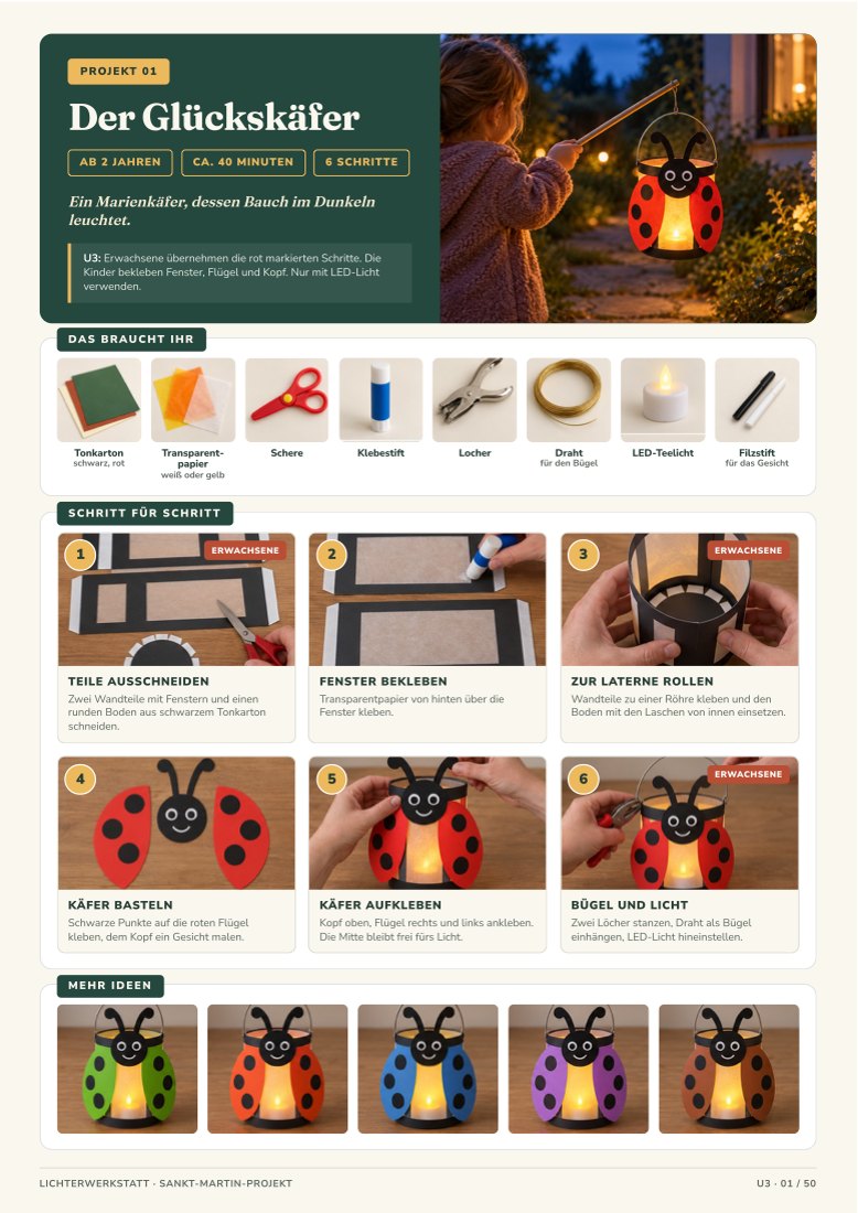 Materialübersicht und Farbideen